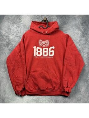 Arsenal FC Red Hoodie Soccer Adult Size Large